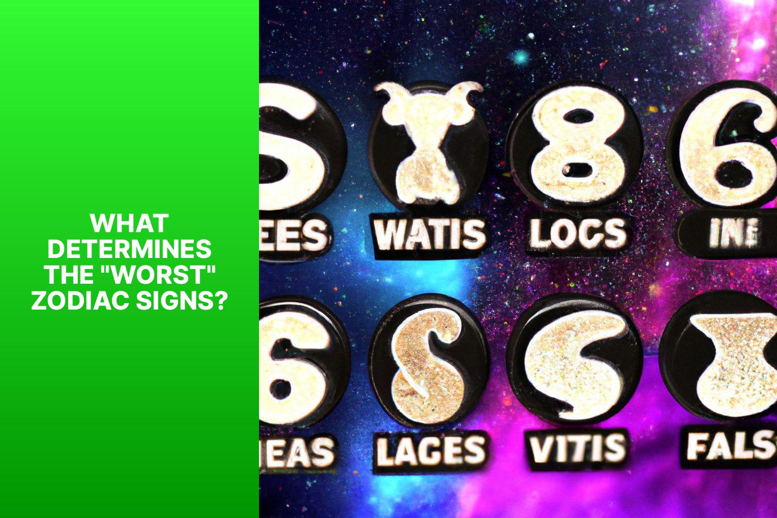 What Determines the "Worst" Zodiac Signs? - top 5 worst zodiac signs 