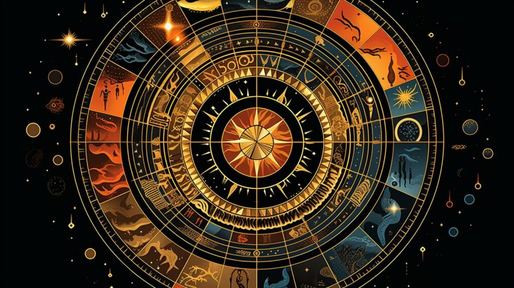 Egyptian astrology chart