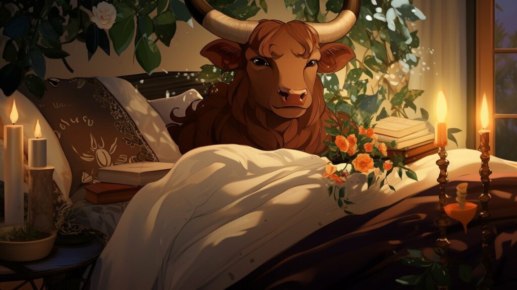 Taurus zodiac sign in bed